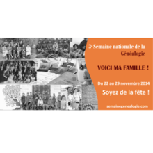 Semaine nationale de la généalogie